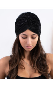 VELVET BLACK TURBAN