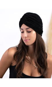 VELVET BLACK TURBAN