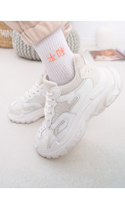 KOREAN PEACE WHITE BASKET SOCKS
