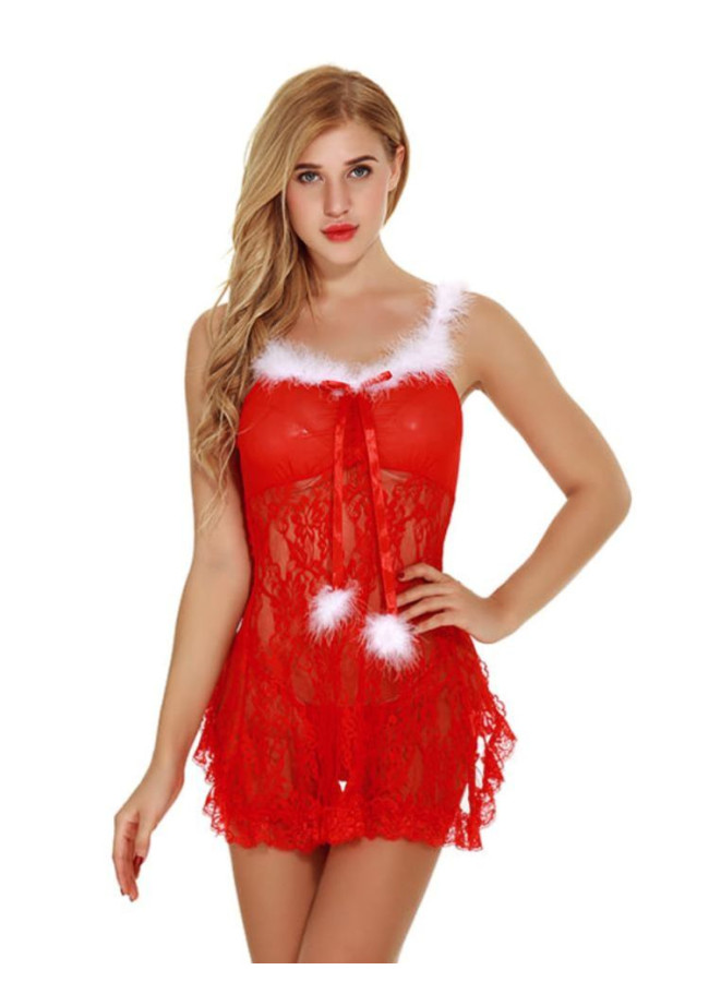 AURA CHRISTMAS RED NEGLISEE