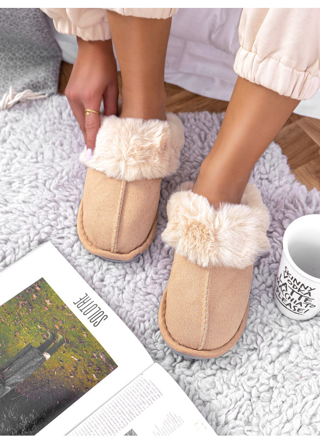 LILY BEIGE SLIPPERS