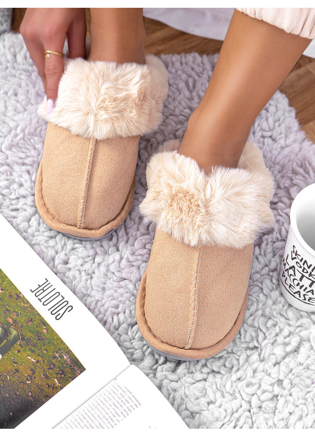 LILY BEIGE SLIPPERS