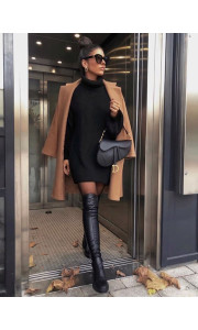 LIANA BLACK KNITTED DRESS