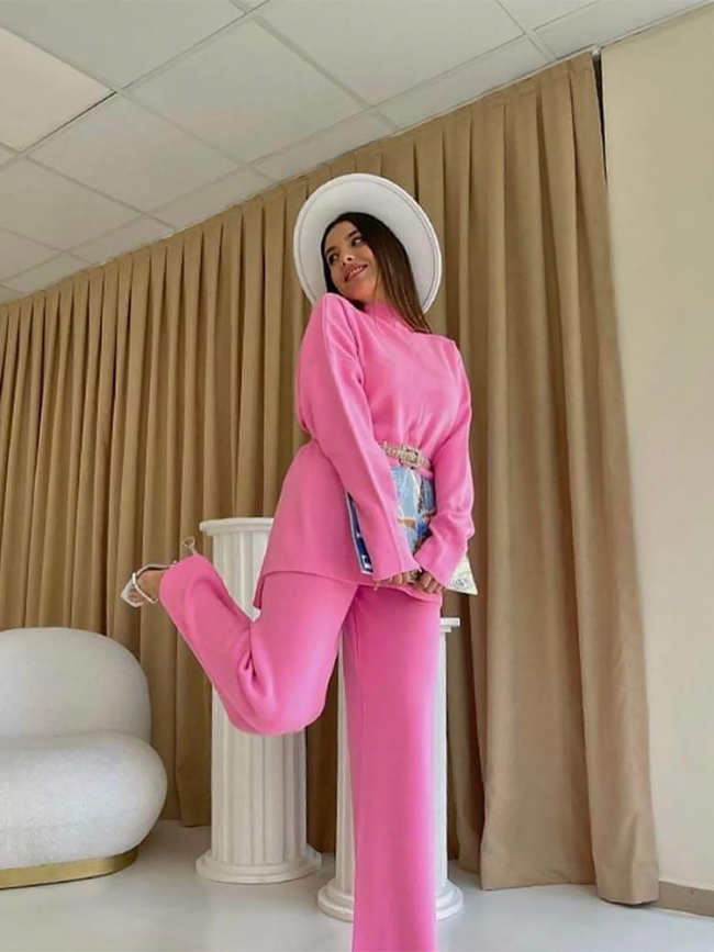 NAMUR KNITTED SET FUCHSIA