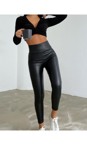 PUSH UP ECO LEATHER LEGGINGS