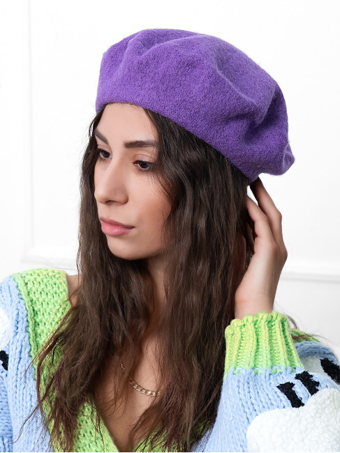 PURPLE RETRO BERET