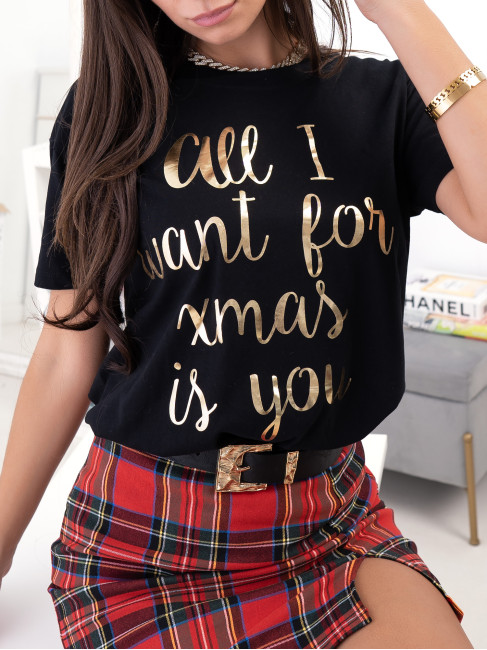 ALL I WANT BLACK T-SHIRT