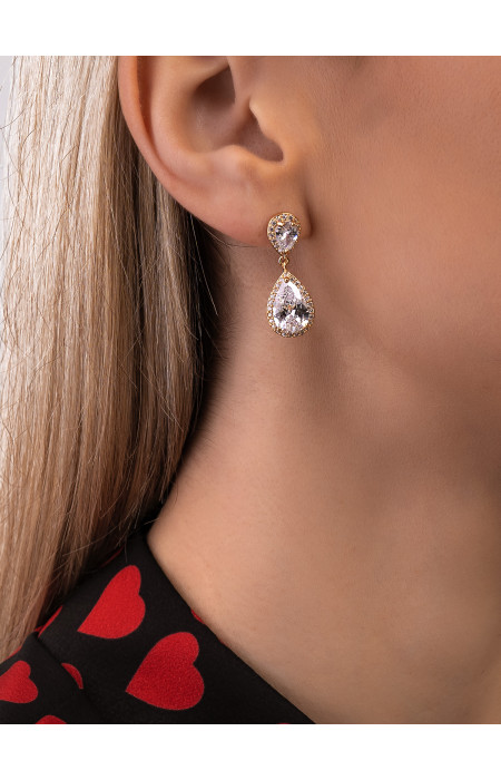 DIAMOND DROPS EARRINGS