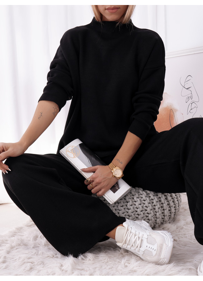 NAMUR BLACK KNITTED SET