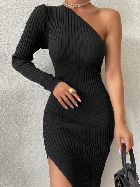 TOH BLACK KNITTED DRESS