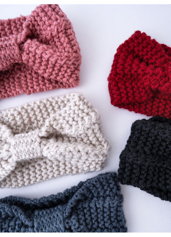 KIARA KNITTED BOW HEADBAND