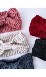 KNITTED BOW HEADBAND - KIARA
