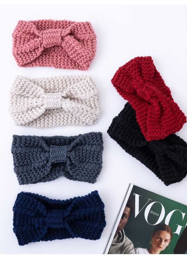 KIARA KNITTED BOW HEADBAND