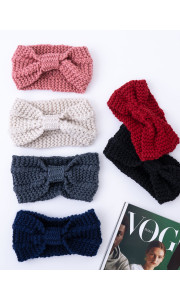 KNITTED BOW HEADBAND - KIARA