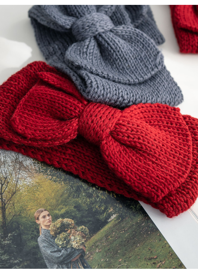 BRIANNA KNITTED BOW HEADBAND