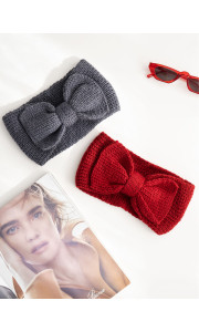 KNITTED BOW HEADBAND - BRIANNA