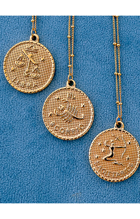 CYRCLE ZODIAC NECKLACE