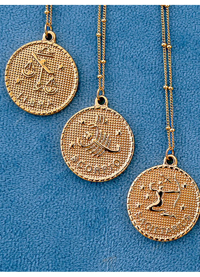 CYRCLE ZODIAC NECKLACE