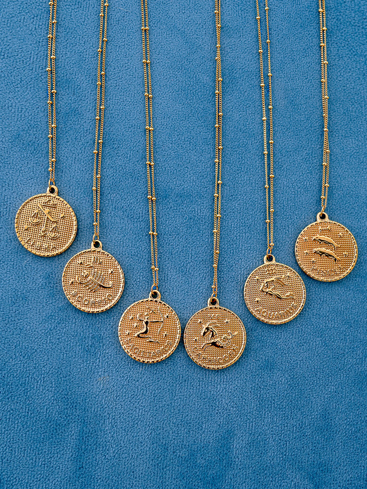 CYRCLE ZODIAC NECKLACE