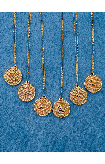 CYRCLE ZODIAC NECKLACE