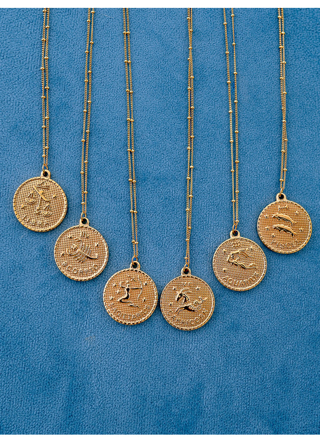 CYRCLE ZODIAC NECKLACE