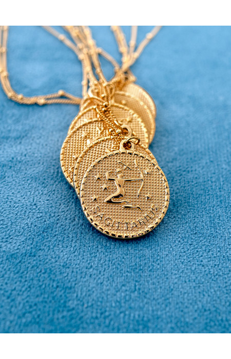 CYRCLE ZODIAC NECKLACE