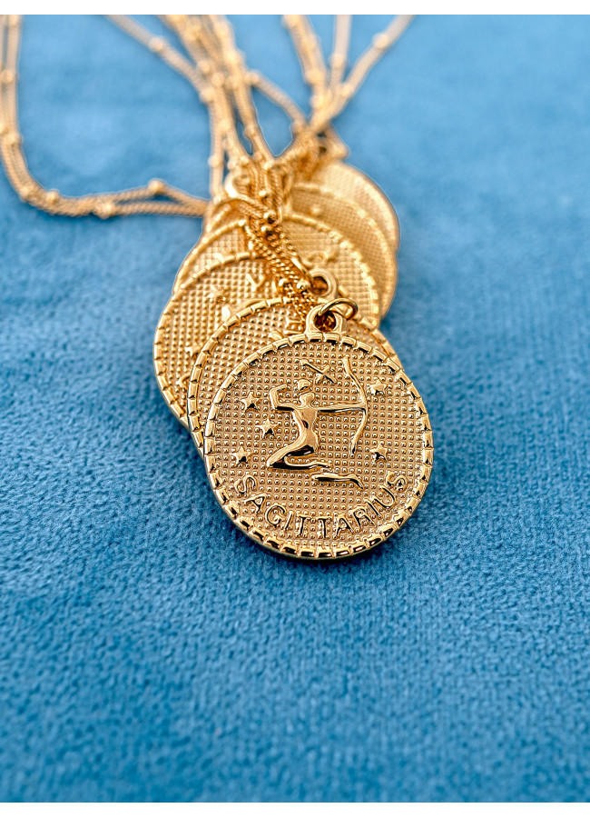 CYRCLE ZODIAC NECKLACE