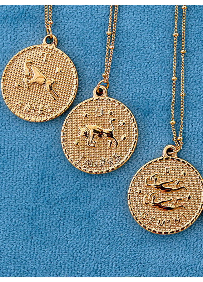 CYRCLE ZODIAC NECKLACE