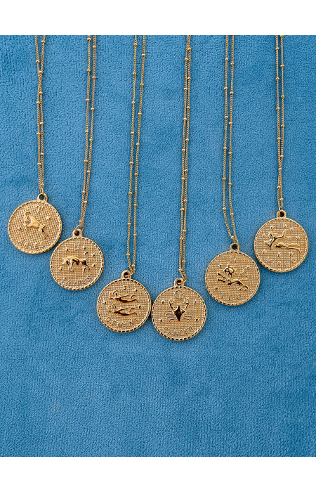 CYRCLE ZODIAC NECKLACE