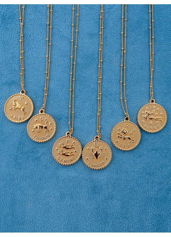 CYRCLE ZODIAC NECKLACE