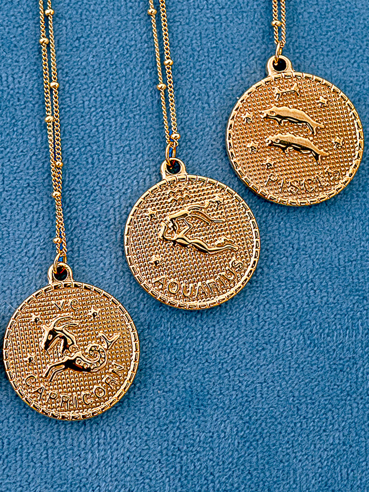 CYRCLE ZODIAC NECKLACE