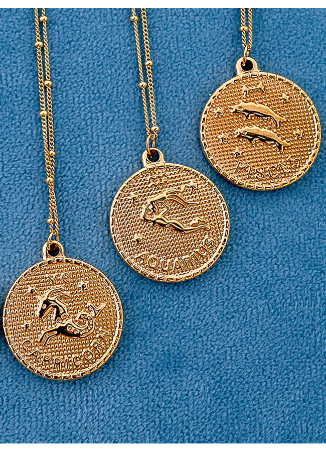 CYRCLE ZODIAC NECKLACE