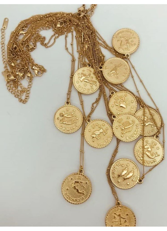 CYRCLE ZODIAC NECKLACE