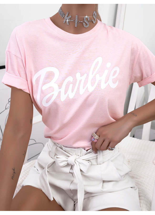 PALE PINK T-SHIRT BARBIE