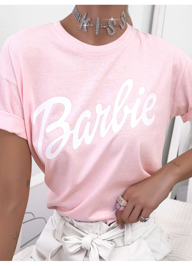 PALE PINK T-SHIRT BARBIE