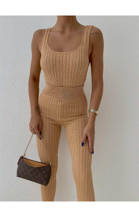 SONATA BEIGE KNITTED SET