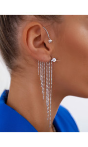 LUNA SILVER RAIN EARCUFF