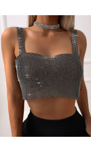 CHLOE BLACK STONE TOP