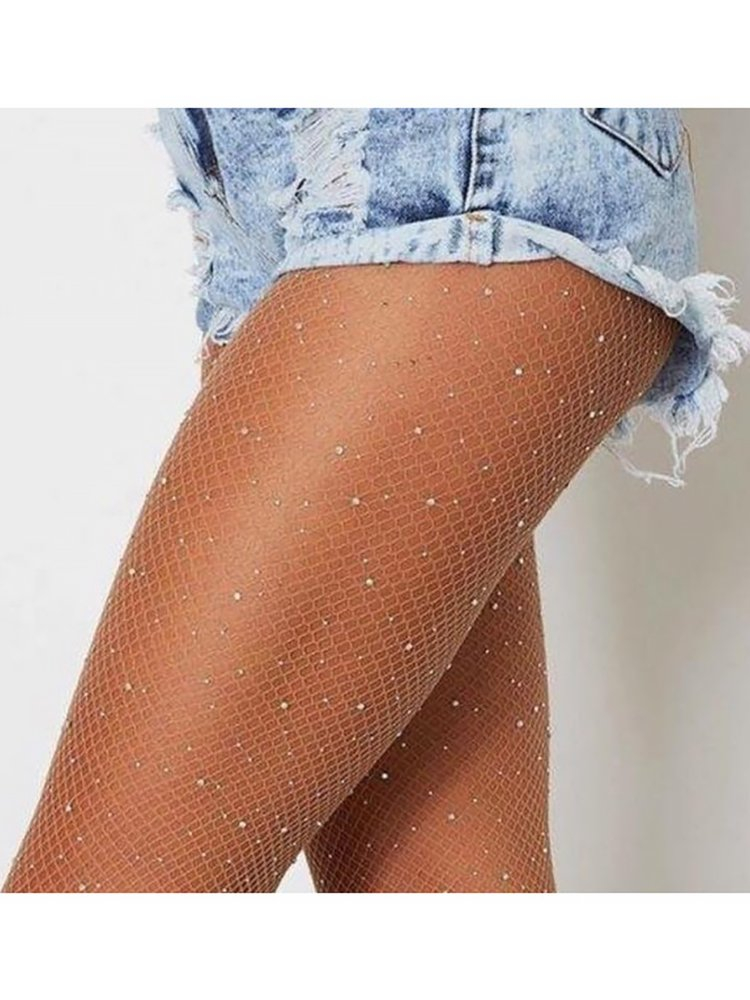 NUDE STRASS TIGHTS