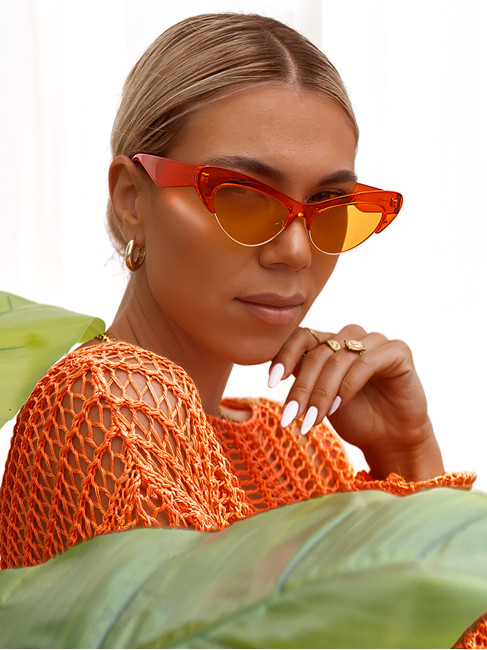 ANNAKEY ENVIOUS ORANGE SUNGLASSES