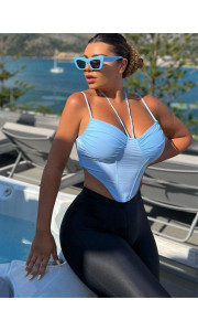 ANNAKEY TATIANA BLUE SUNGLASSES