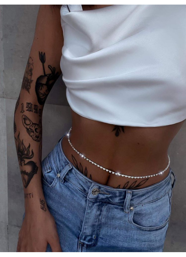 ZONDRA STRASS WAIST CHAIN