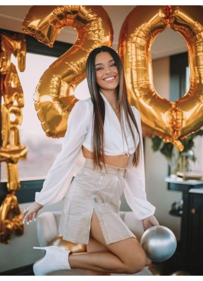 GOLDY NUMBER BALLOON