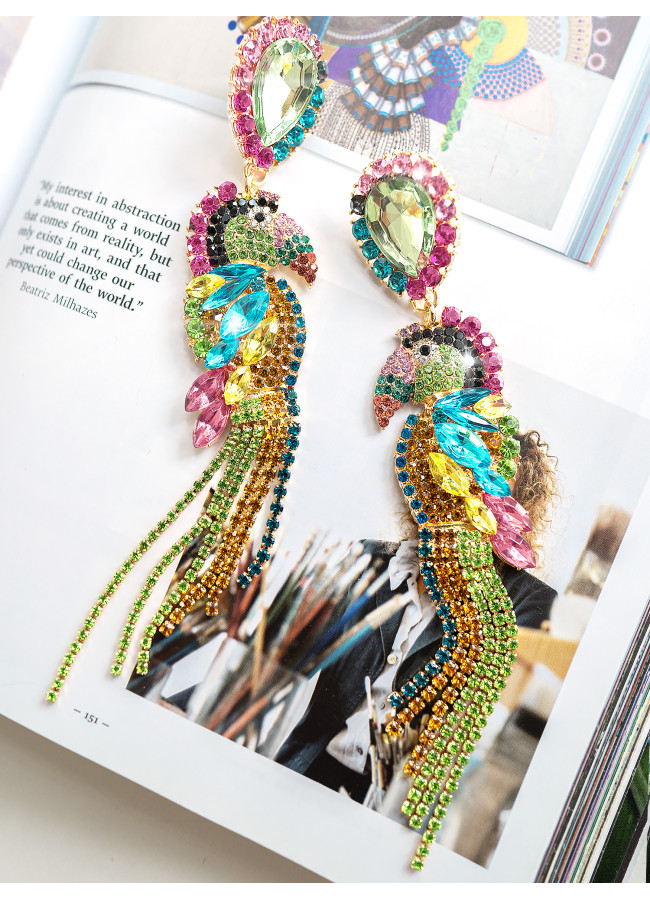 PARROT STRASS EARRINGS