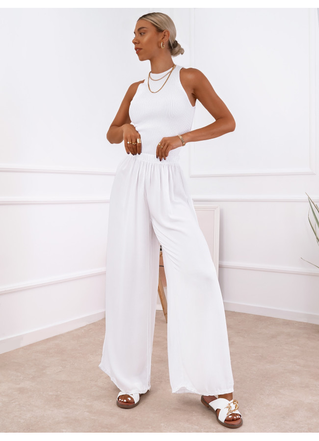 ARTEMIS WHITE SILKY PANTALONE