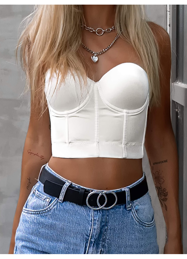 ADIRA WHITE BUSTIER