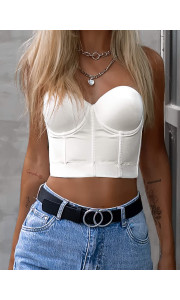 ΛΕΥΚΟ BUSTIER - ADIRA