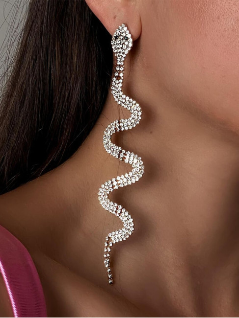 SNAKE STRASS EARRINGS