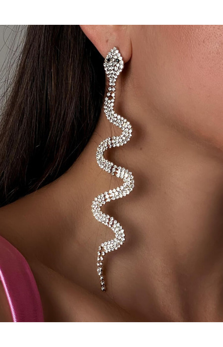 SNAKE STRASS EARRINGS