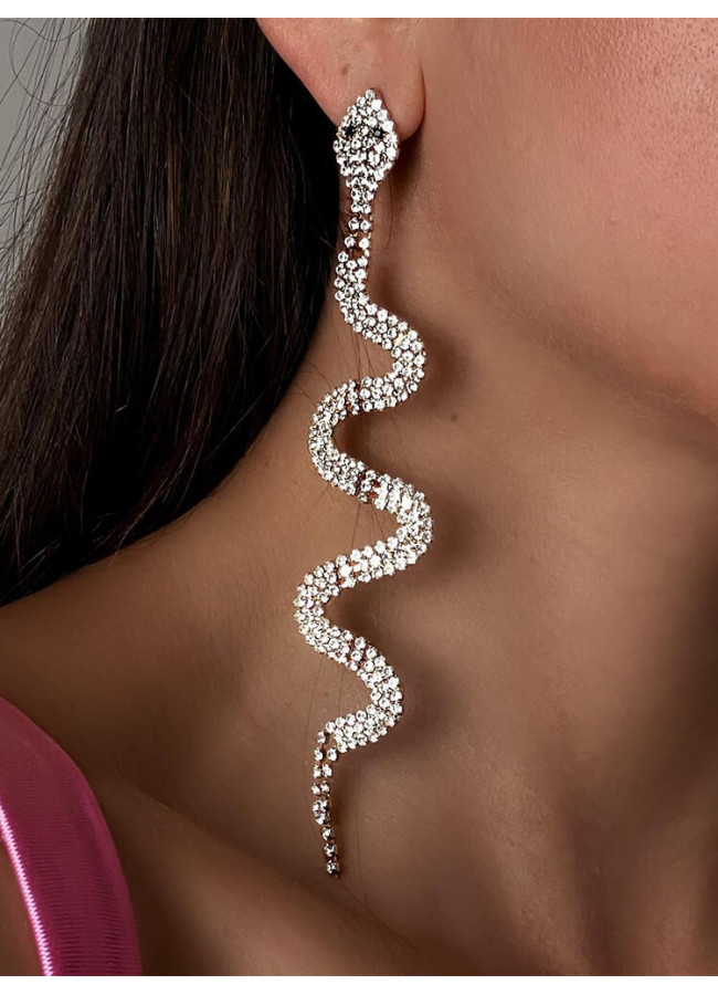 SNAKE STRASS EARRINGS